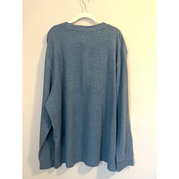 NWOT Alesbury Riverdale Thermal Henley | Blue Heather | sz. Men's XXL | Gorpcore - Picture 2 of 7